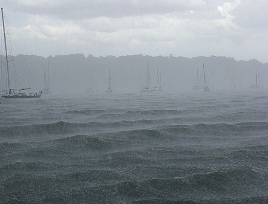 Storm in Glen Cove Harbor